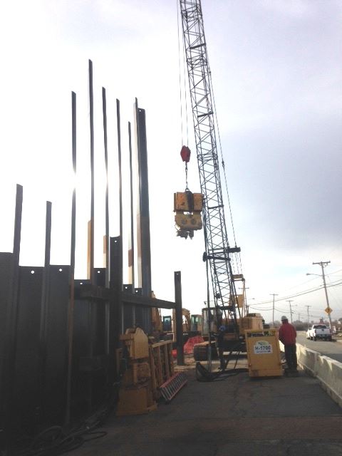 Alternate tMatunuck Beach Road sheet pile wall installation projectext